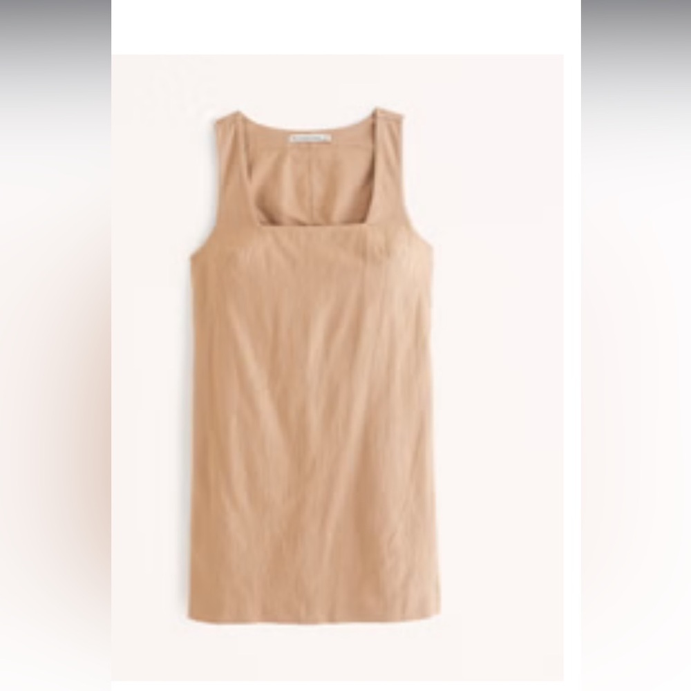 Abercrombie Linen-Blend Wide Strap Mini Dress
